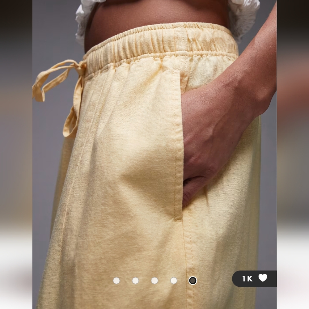 ASOS Topshop Linen Balloon Trousers- S - Picture 6 of 6